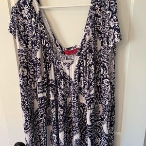 Melissa Masse Maxi Dress - blue paisley 3x